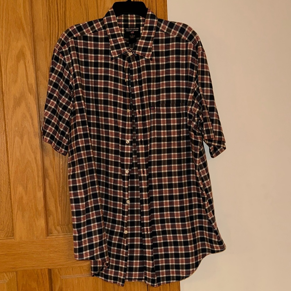 Polo Jeans Co. Ralph Lauren men’s shirt short sleeve size L 100% cotton